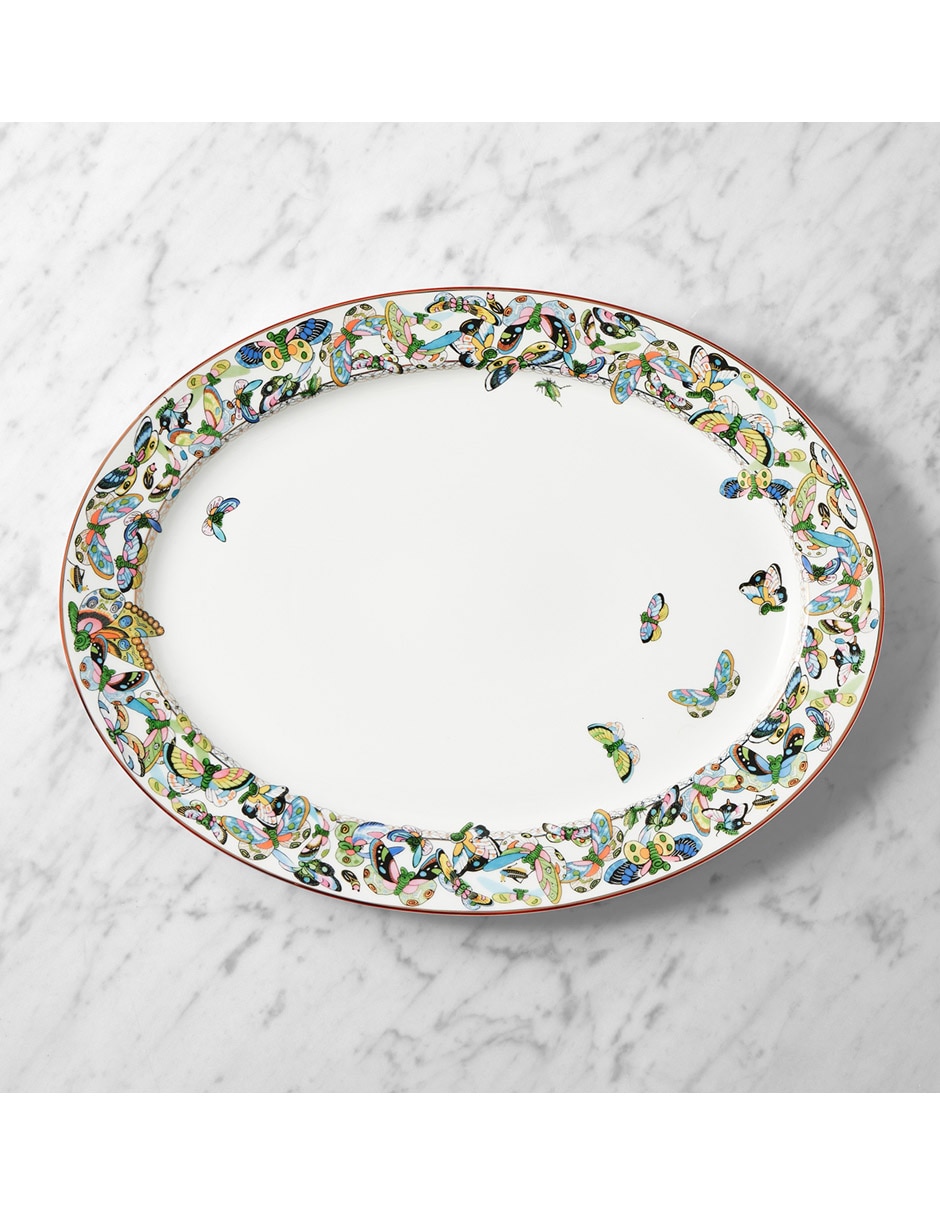 Platón Papillon de porcelana