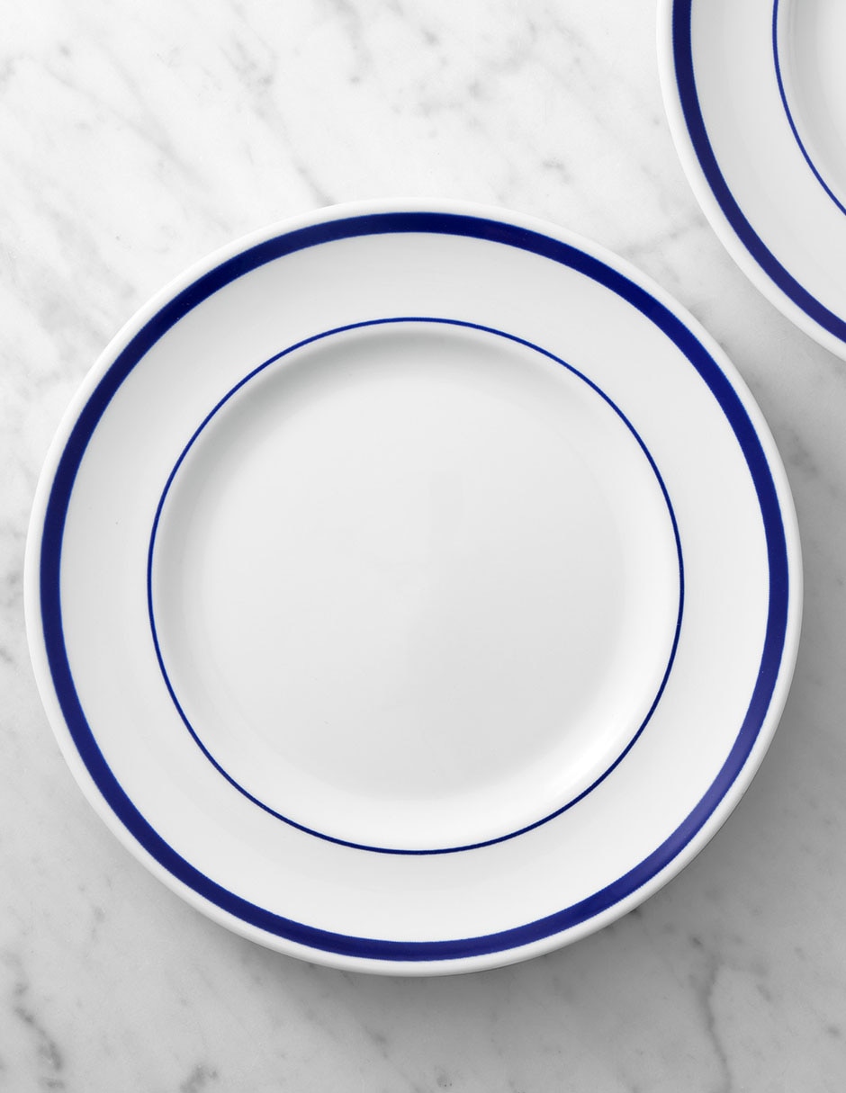 Set platos ensalada Brasserie de porcelana 4 piezas