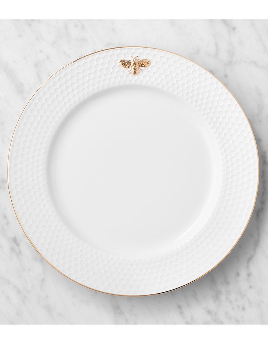 Plato trinche Honeycomb de porcelana