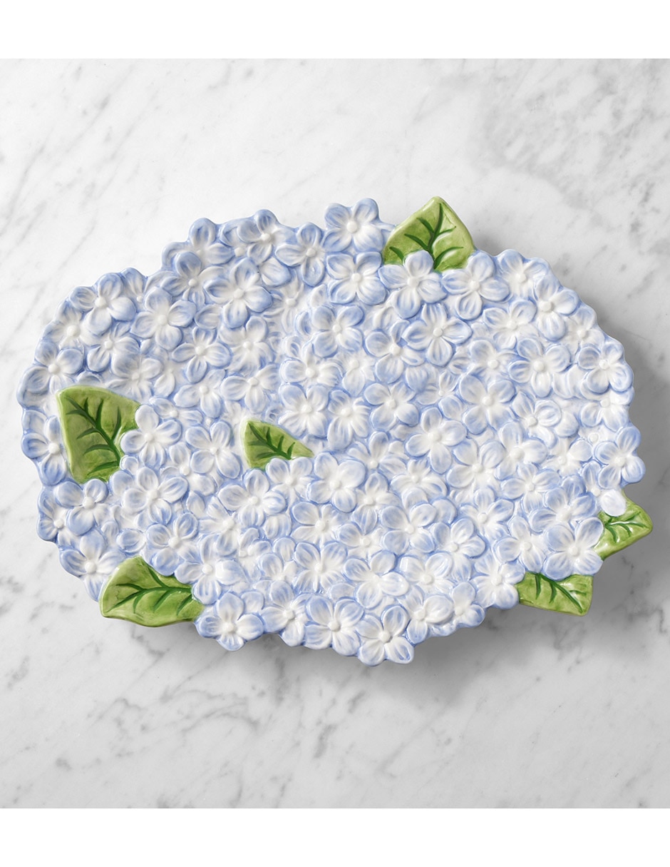 Platón Hydrangea de cerámica 1