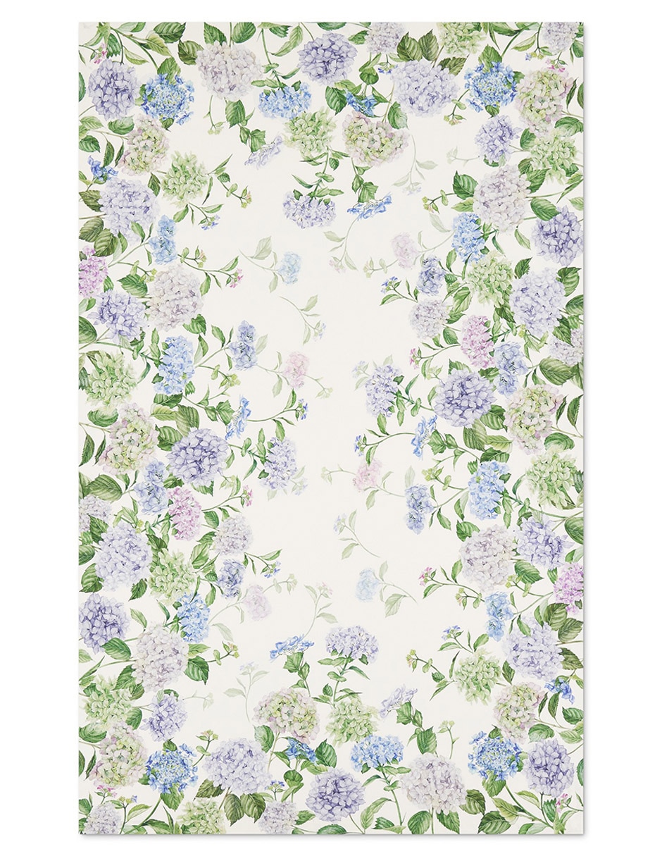 Mantel rectangular de algodón Hydrangea