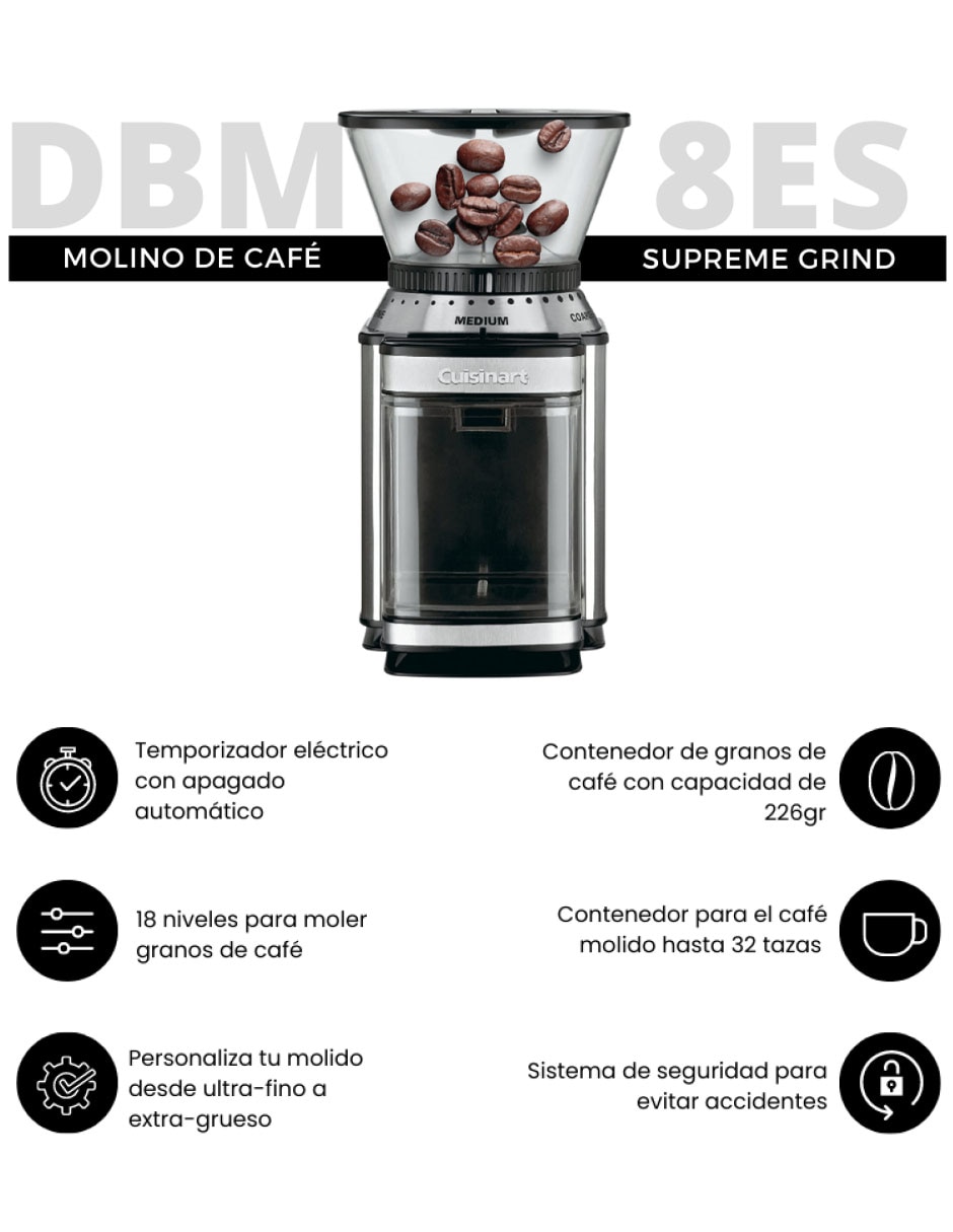 Molino café Cuisinart Classics de plástico