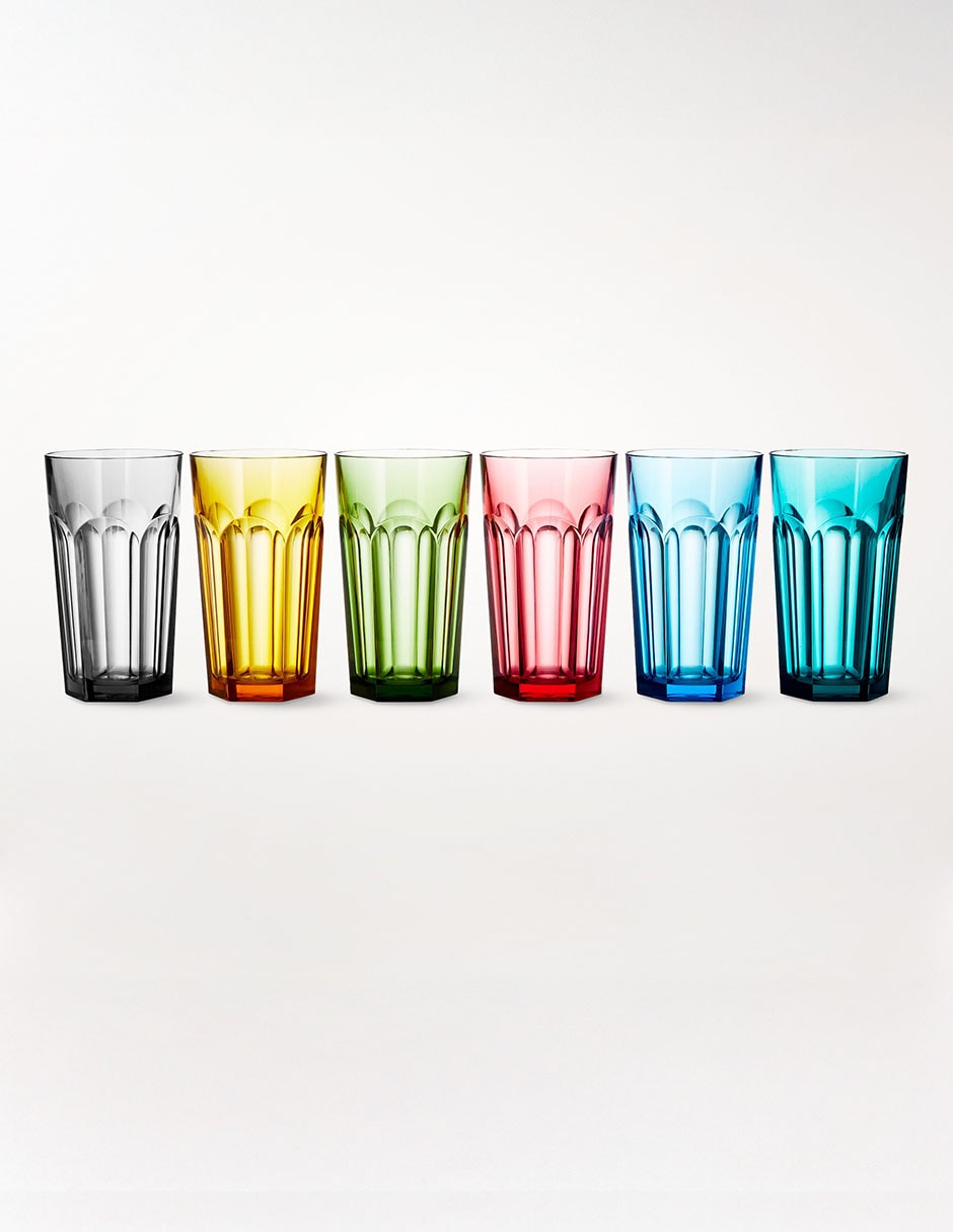 Set de vasos para agua Duraclear de tritán con 6 piezas