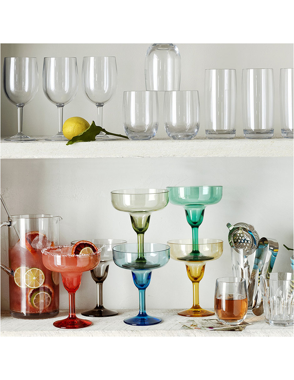 Set de vasos para agua Duraclear de vidrio con 6 piezas