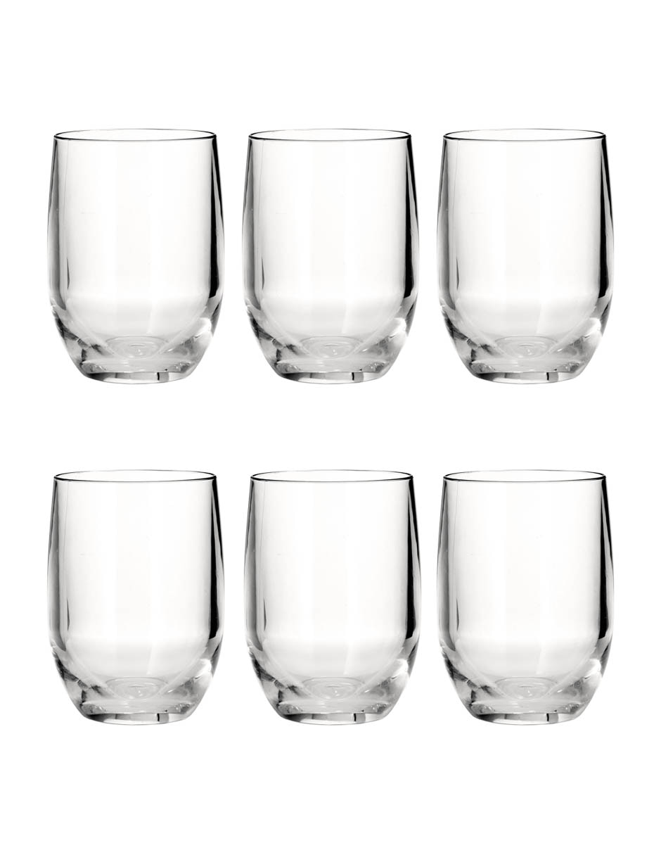 Set de vasos para vino Duraclear de vidrio con 6 piezas