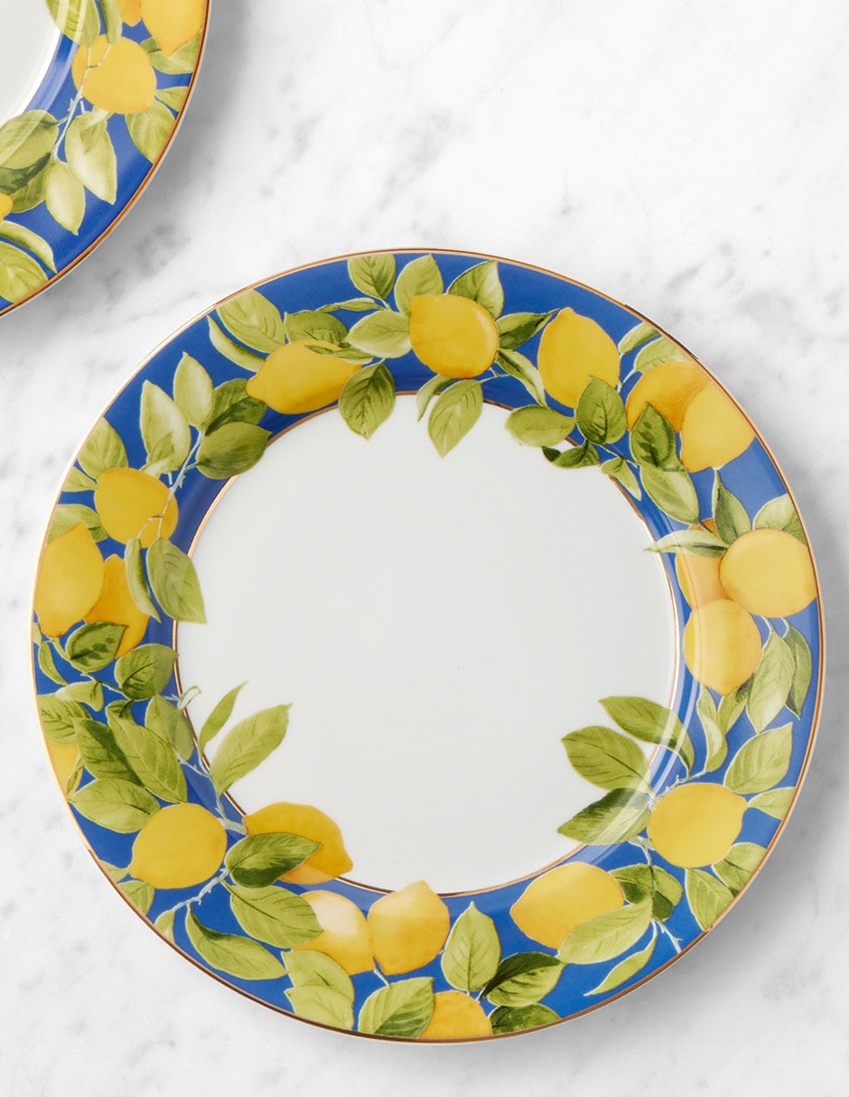Set de platos para ensalada Limone de porcelana 4 piezas 1