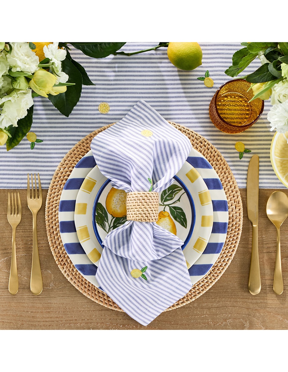 Set servilleta Limone de algodón 4 piezas