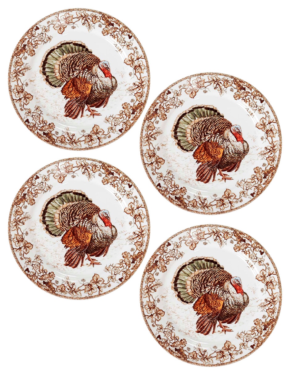 Set platos trinche Plymouth de porcelana 4 piezas