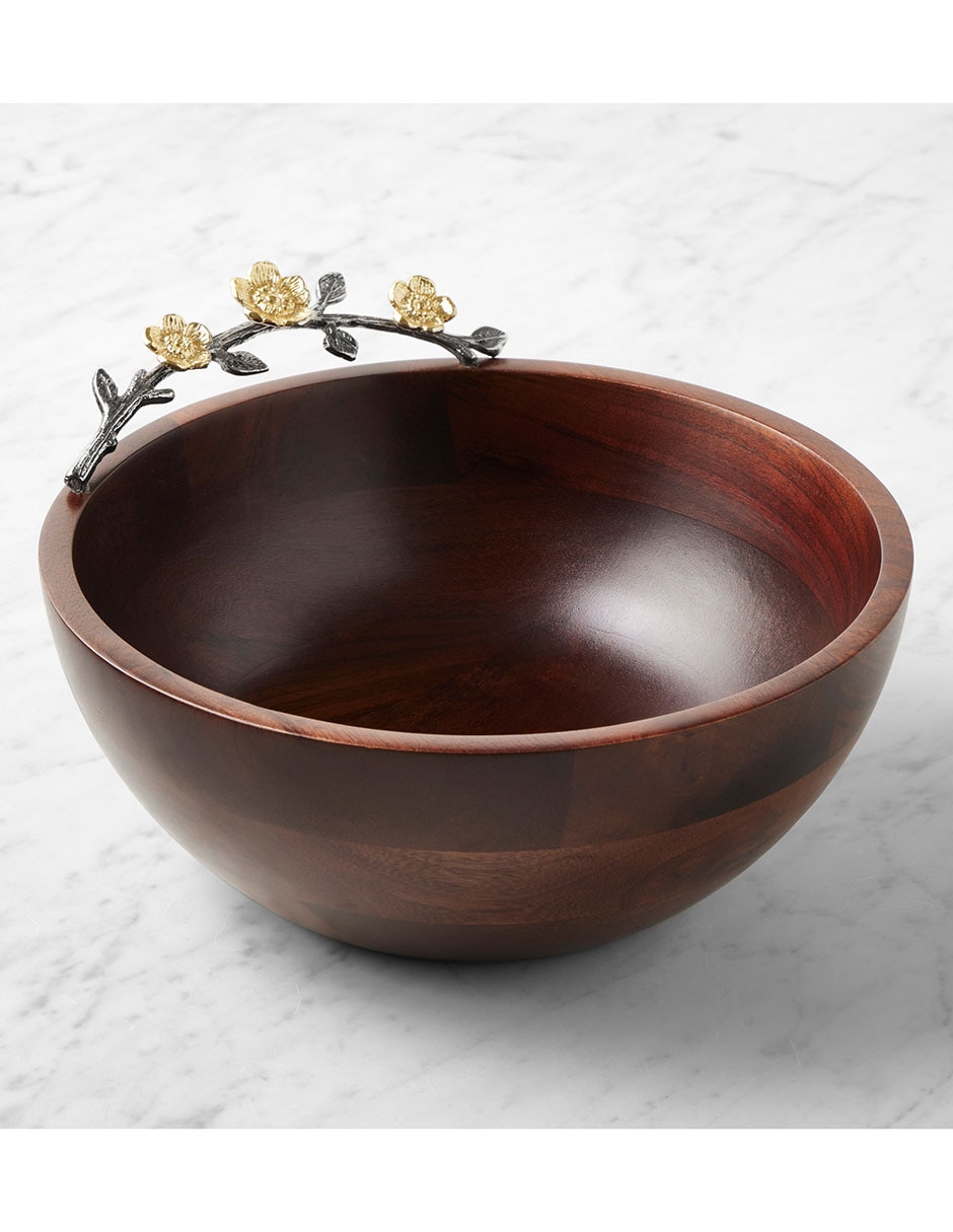 Bowl Floral Vine de madera