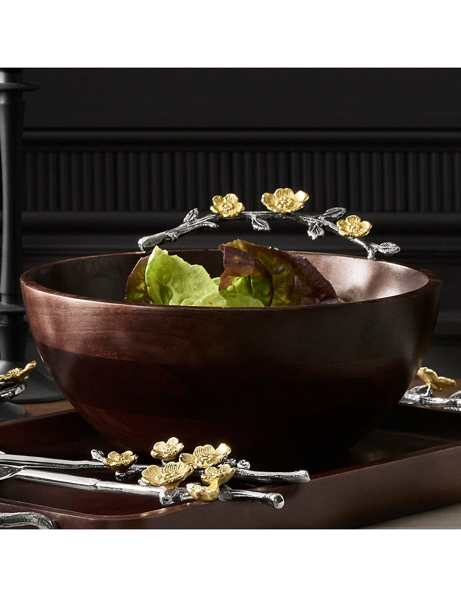 Bowl Floral Vine de madera