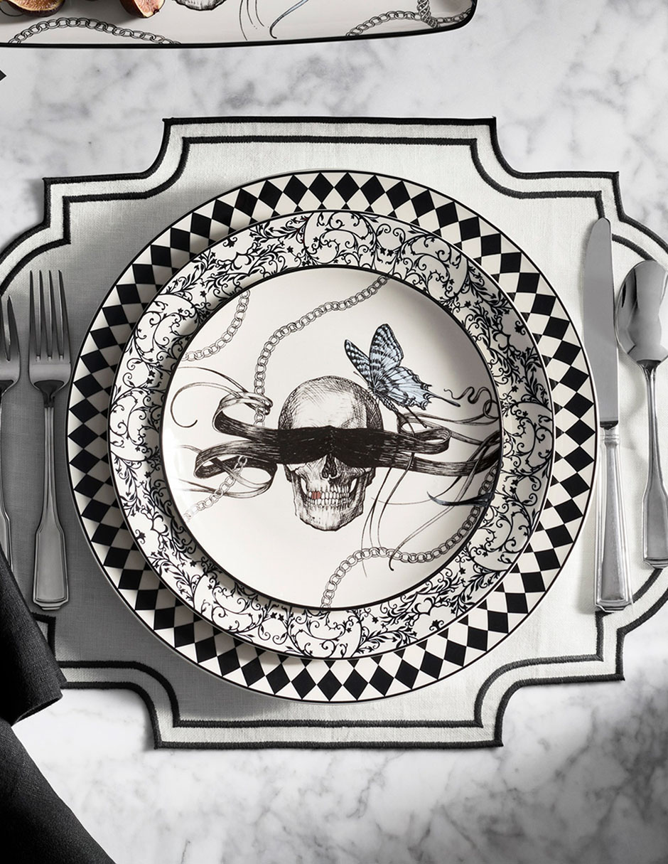 Set platos para ensalada rory dobner de porcelana 4 piezas