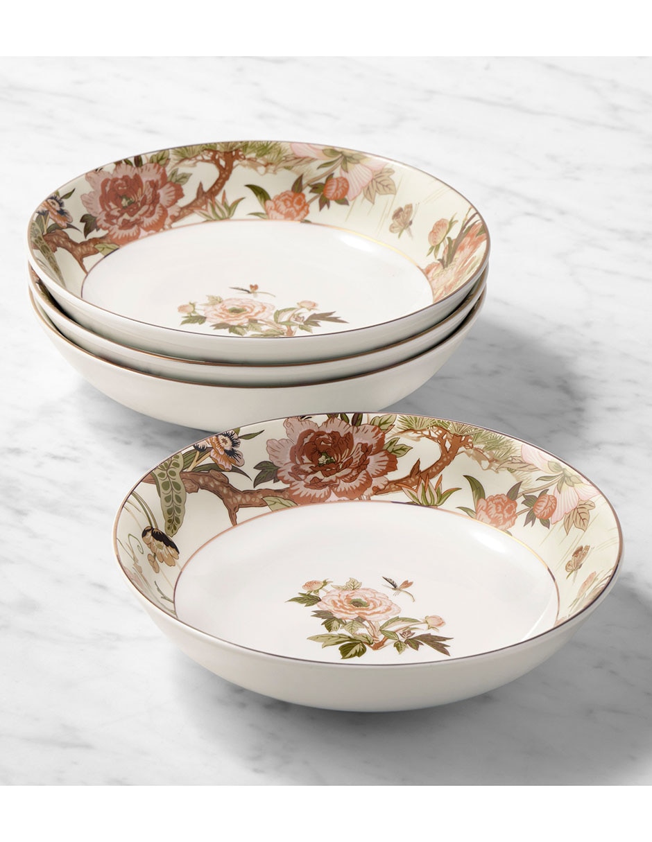Set bowl Sanderson Botanical Reverie 4 piezas de porcelana Set bowl Sanderson Botanical Reverie 4 piezas de porcelana