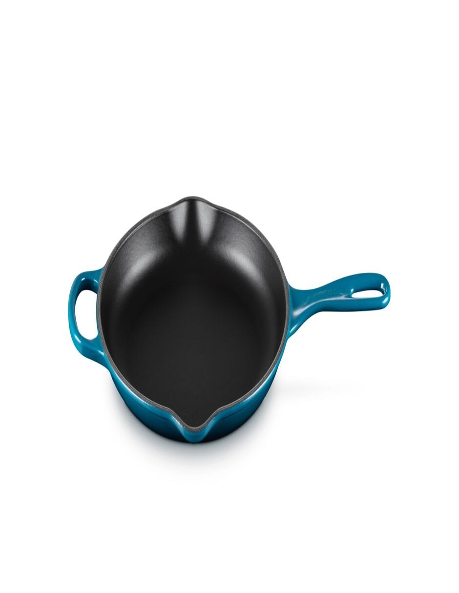 Sartén deep teal de hierro fundido 2