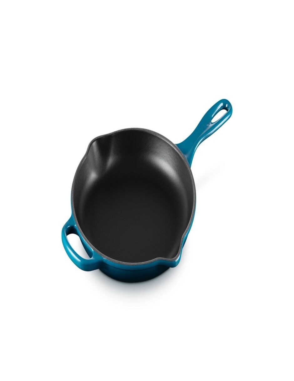 Sartén deep teal de hierro fundido 3