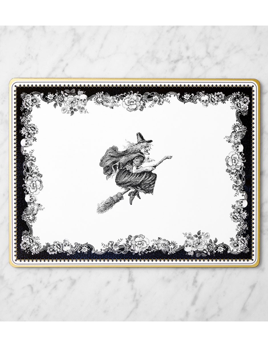 Mantel rectangular de fibras naturales Spooky Soirée Halloween