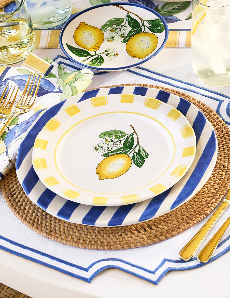 Set platos ensalada Citron de cerámica 4 piezas 3