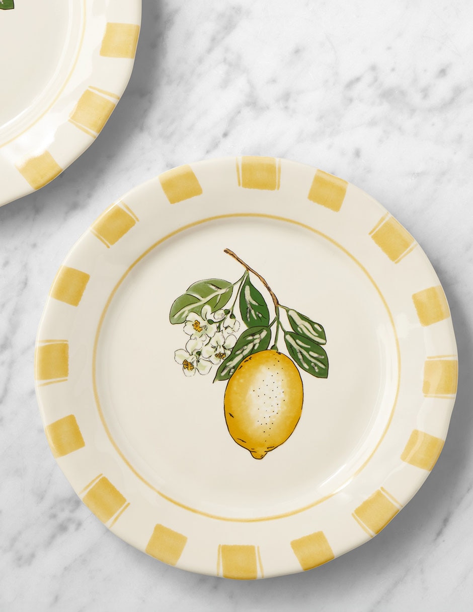 Set platos ensalada Citron de cerámica 4 piezas 1