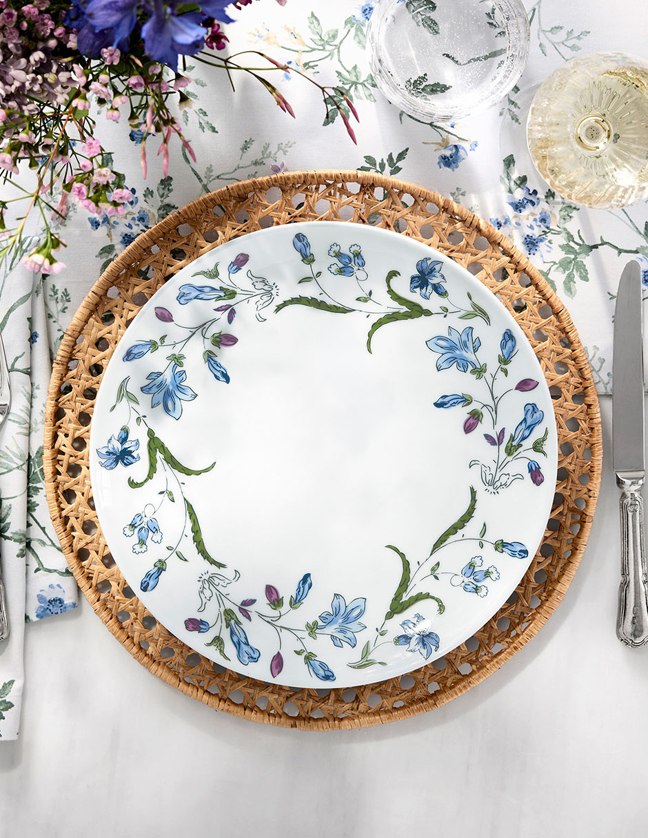 Set plato trinche Hill House de porcelana 4 piezas