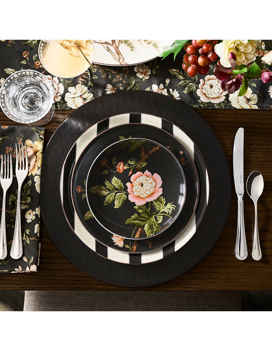 Set platos para aperitivo Sanderson de porcelana 4 piezas 2