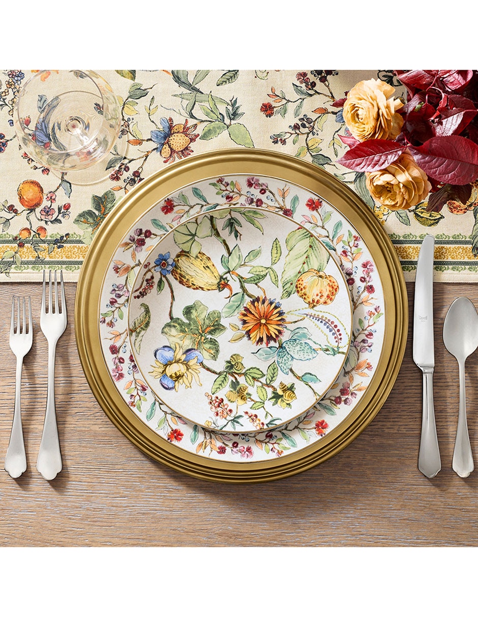 Set platos ensalada Wildwood Botanical de porcelana 4 piezas 3