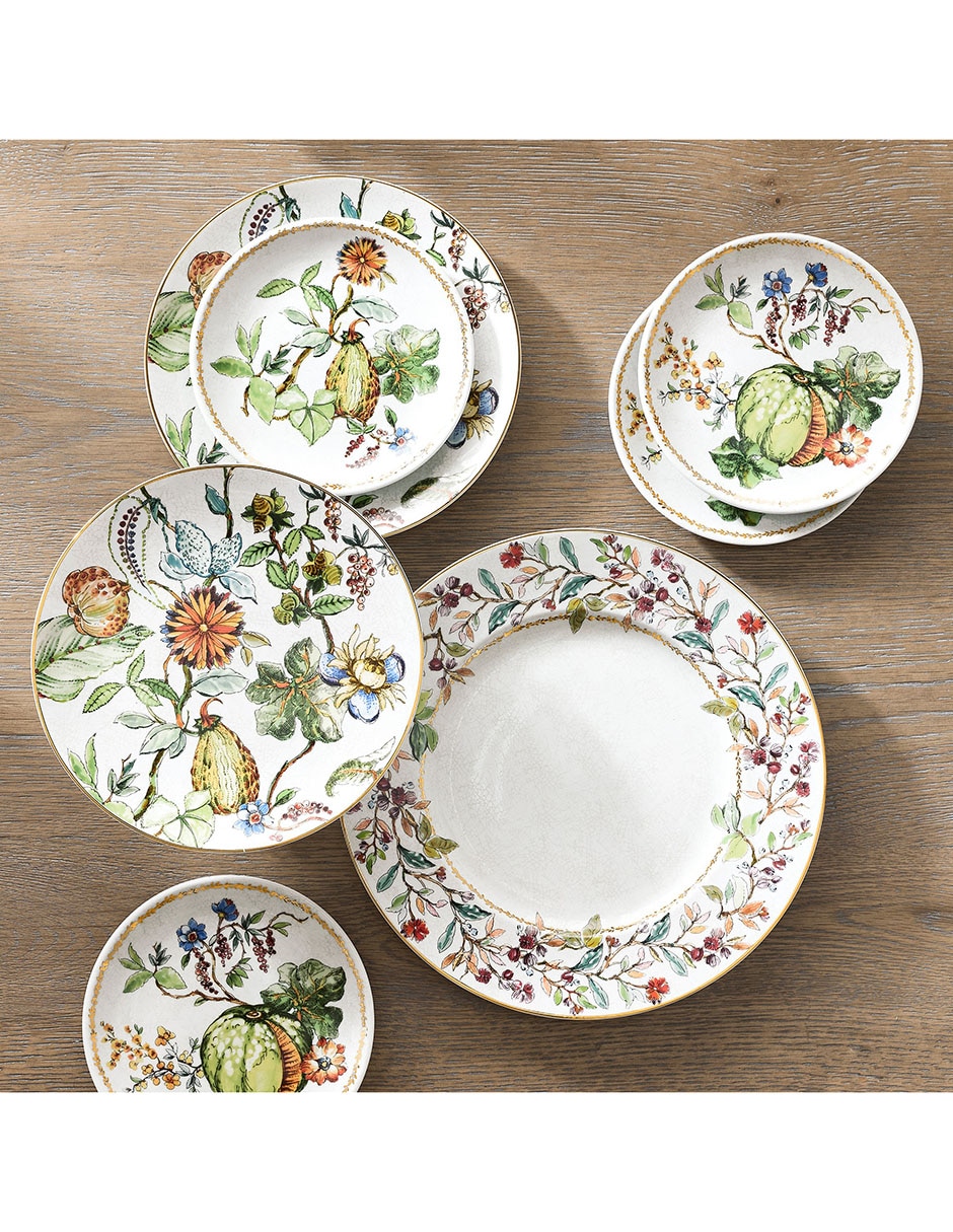 Set platos trinche de porcelana 4 piezas 4