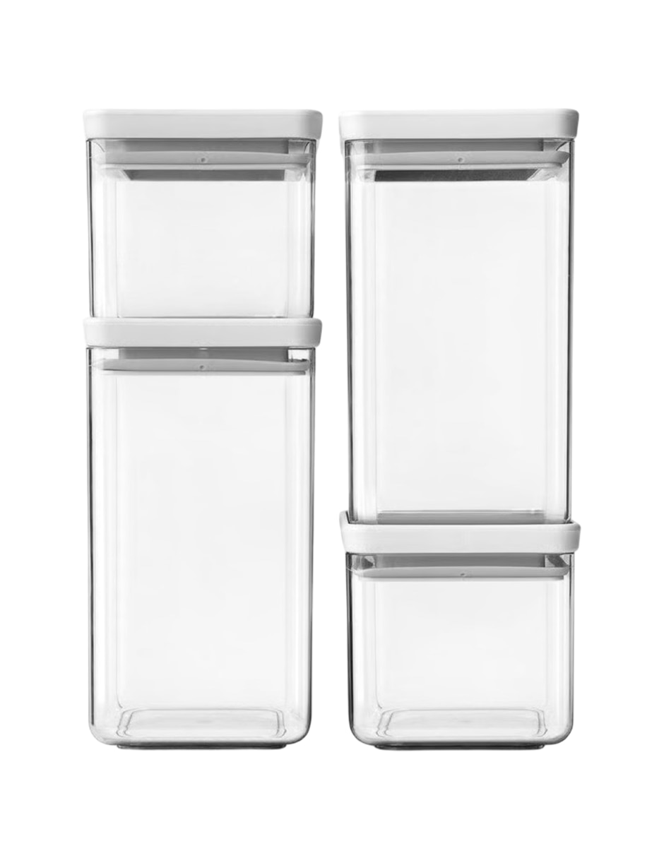 Contenedor de plástico set de 4 piezas