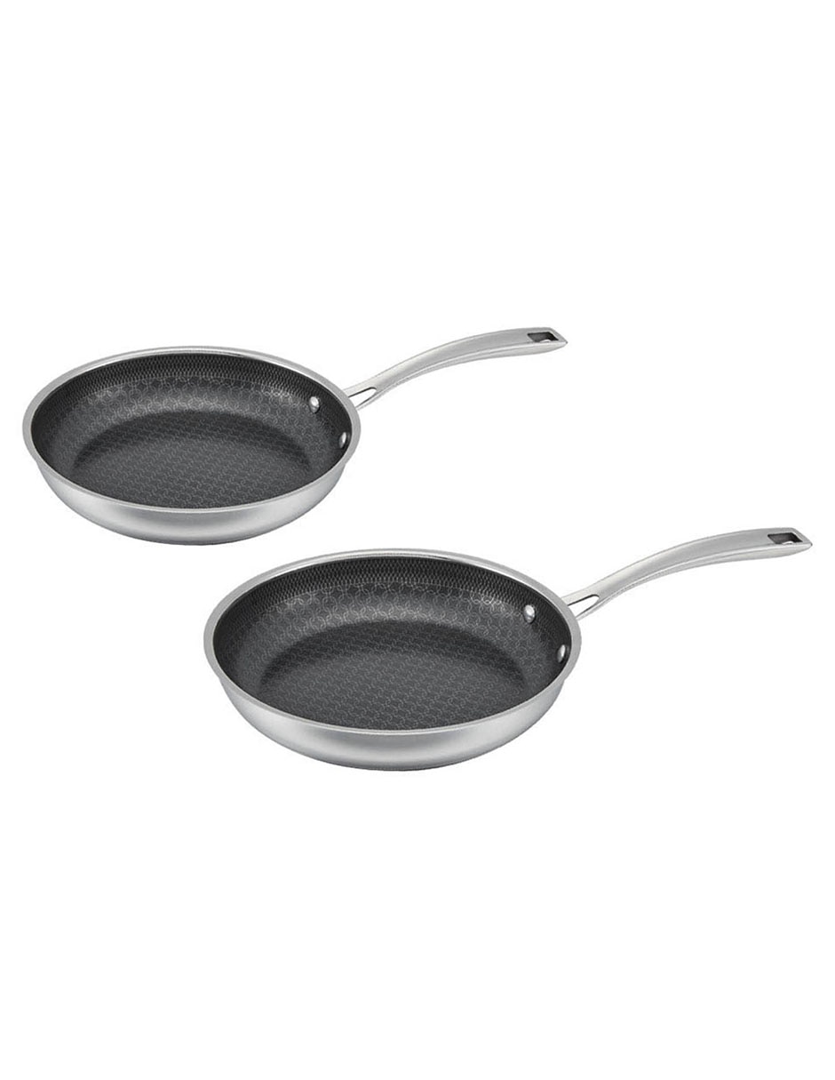 Set de sartenes Fusionplus acero inoxidable 2 piezas