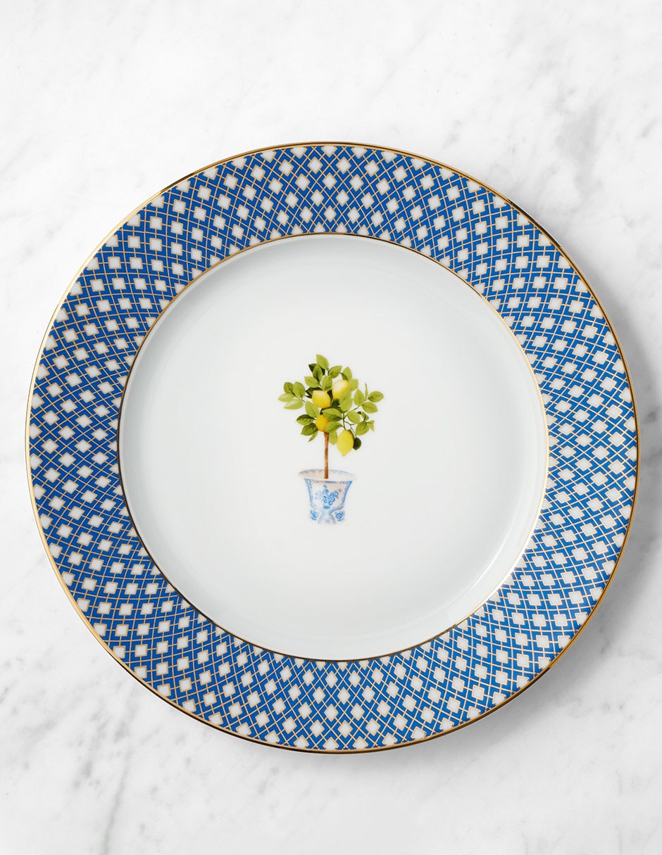 Set platos trinche Lemone de porcelana