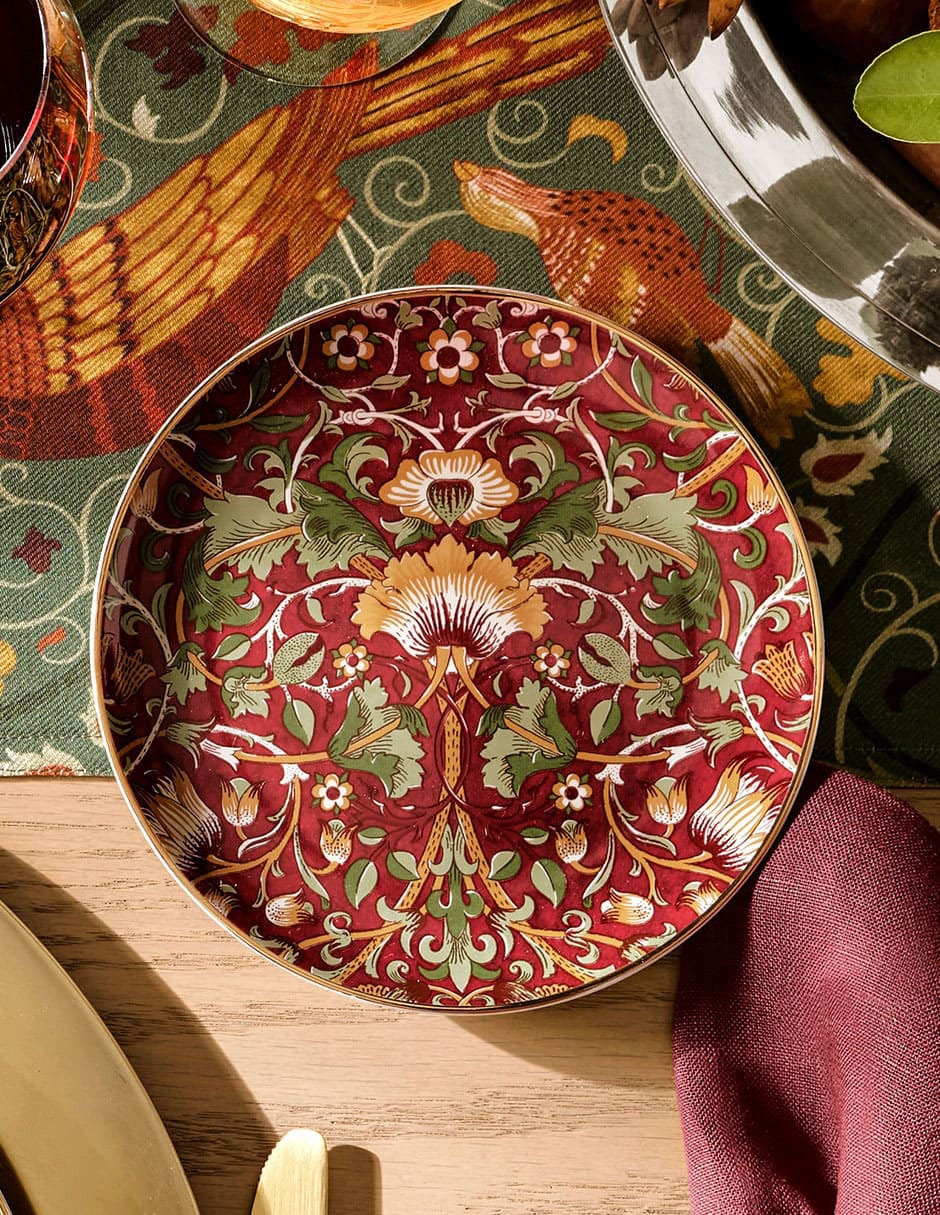 Set platos botana Morris & Co. Essex de porcelana 4 piezas 3